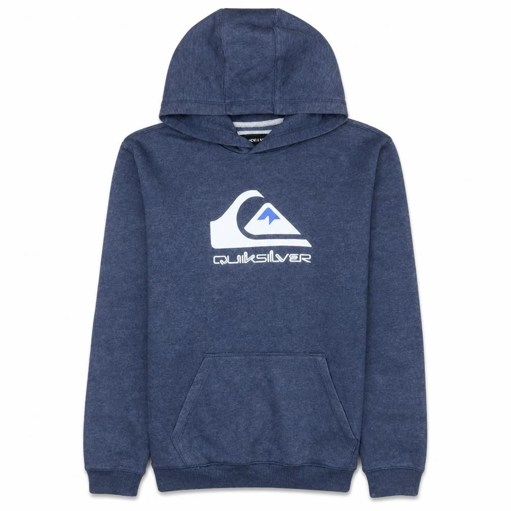 Quiksilver Womens Blue Pullover Hoodie Size L Surf Logo Casual