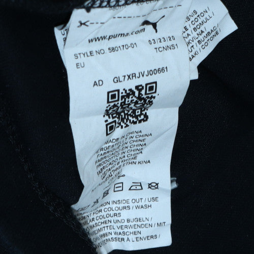 Puma Men's Black Small Fleece Pullover Sweatshirt Regular Fit