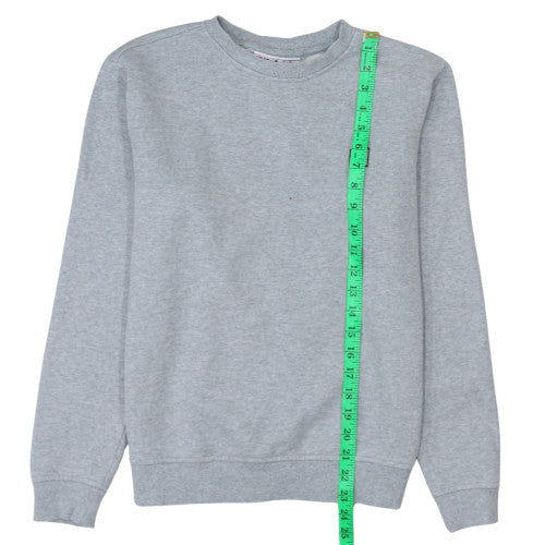 Fila Men's Grey Crew Neck Sweatshirt S Regular Fit Logo Pullover