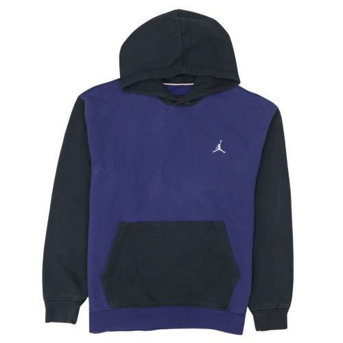 Jordan Men's Blue Pullover Hoodie Medium Regular Fit Logo Fleece
