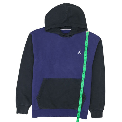 Jordan Men's Blue Pullover Hoodie Medium Regular Fit Logo Fleece
