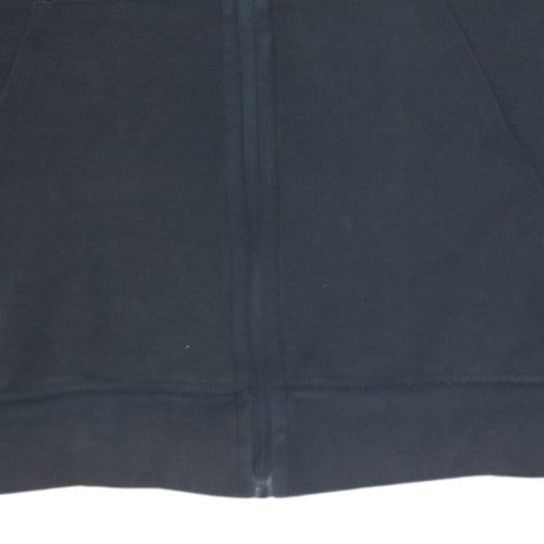 Superdry Men's Black Full Zip Hoodie Medium Fleece Sweatshirt