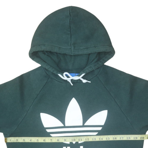 Adidas Men's Green Pullover Hoodie Size S Regular Fit Sports Style