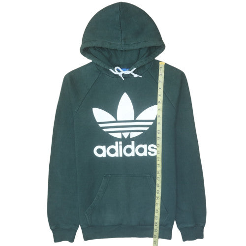 Adidas Men's Green Pullover Hoodie Size S Regular Fit Sports Style