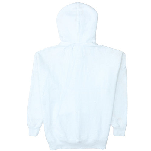 Superdry Womens White Pullover Hoodie Size M Logo Print