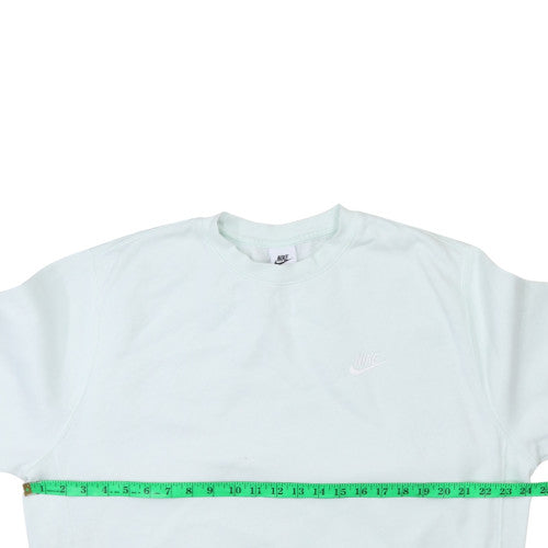 Nike Men's White L Pullover Crew Neck Sweatshirt Fleece