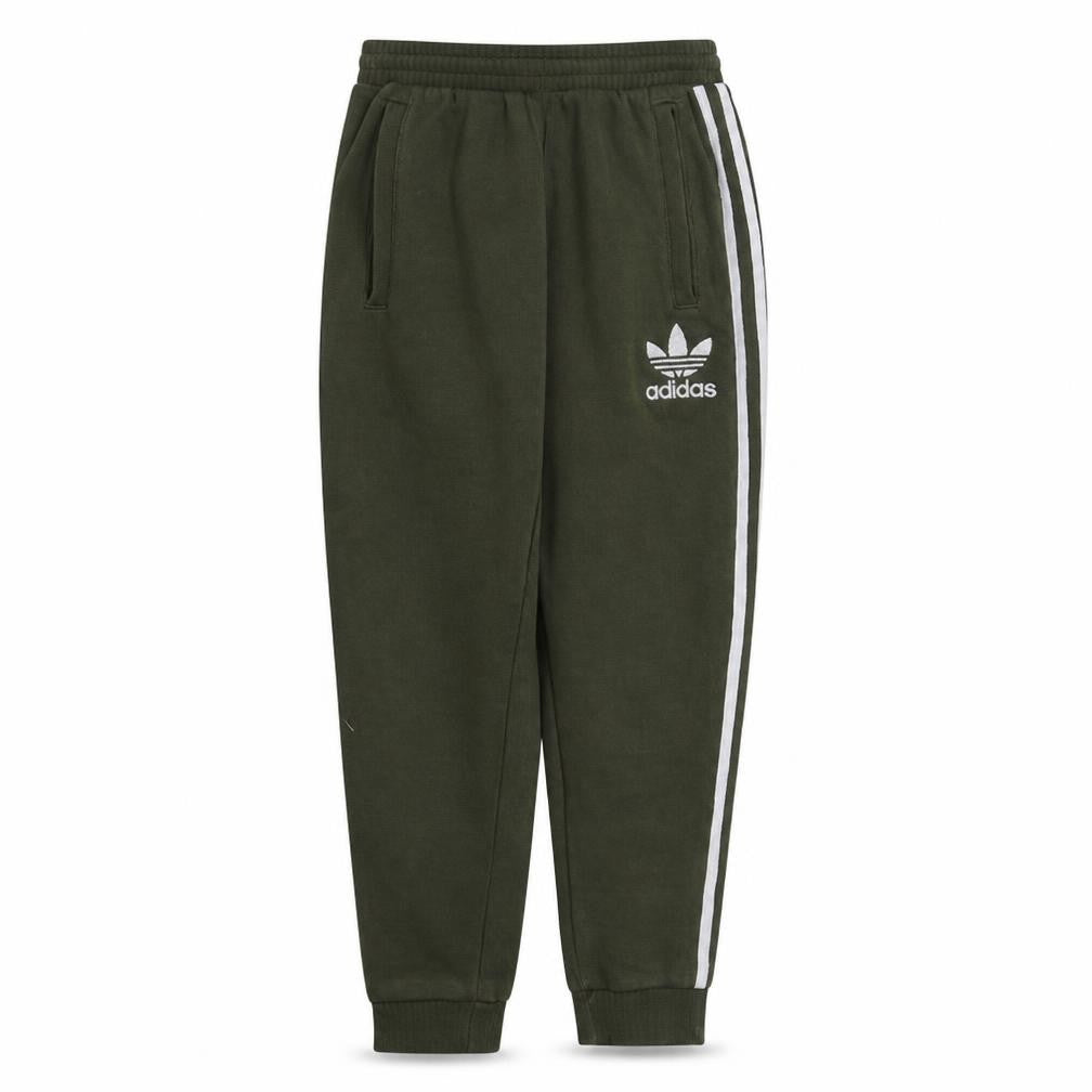 Adidas Men's Green Jogger Sweatpants S Regular Fit Logo Stripe