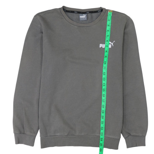 Puma Men's Grey Crew Neck Pullover Sweatshirt Size S