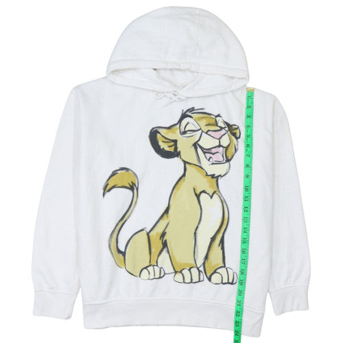 Disney Womens White Hoodie Nala Lion King Graphic Print Size 12-14