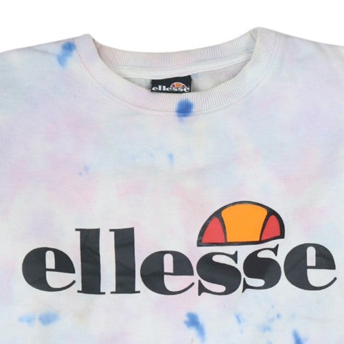 Ellesse Womens Multicoloured Tie Dye Pullover Sweatshirt UK 12