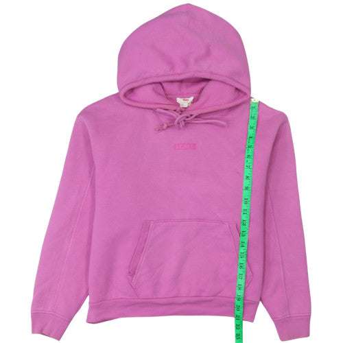Levi's Womens Pink Pullover Hoodie Size S Cotton Blend Casual