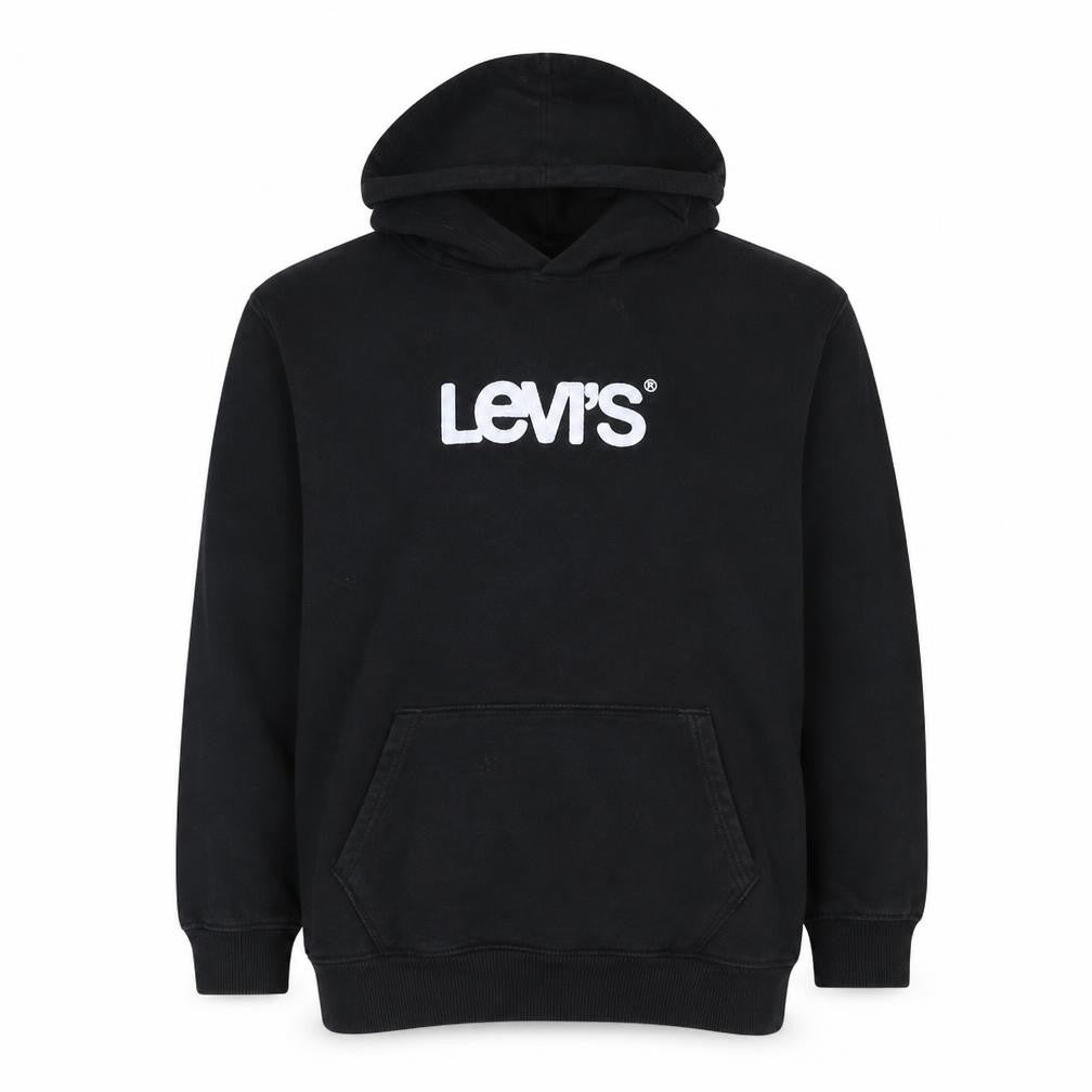 Levi's Women Black XL Relaxed Pullover Hoodie Cotton Blend