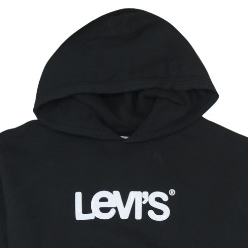 Levi's Women Black XL Relaxed Pullover Hoodie Cotton Blend