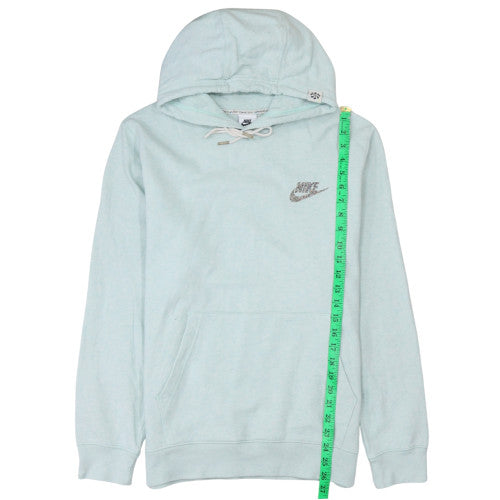 Nike Womens Light Blue Pullover Hoodie Small Cotton Blend