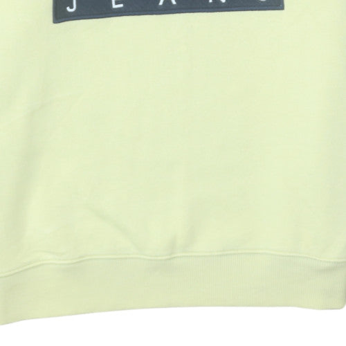 Tommy Jeans Women's Yellow XL Crew Neck Logo Sweatshirt