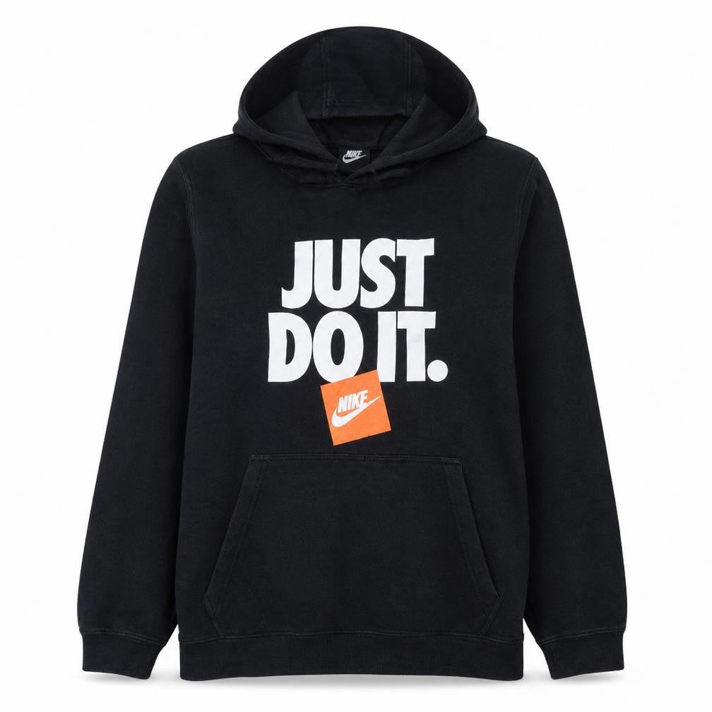 Nike Womens Black XL Pullover Hoodie Just Do It Graphic Sweatshirt