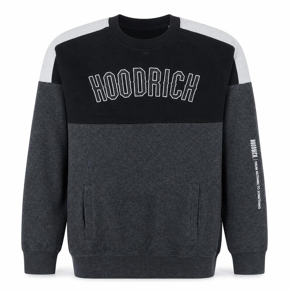Hoodrich Men’s Grey Small Pullover Sweatshirt with Logo Design