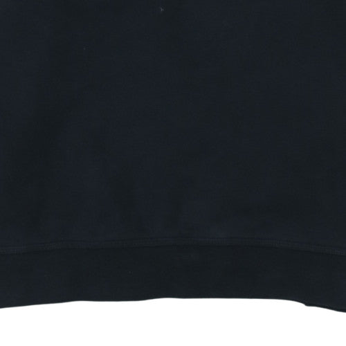 Nike Women's Black Pullover Sweatshirt L Fleece Crew Neck Logo