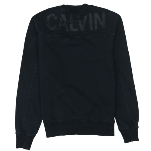 Calvin Klein Jeans Men's Black Crew Neck Pullover Sweatshirt Size S