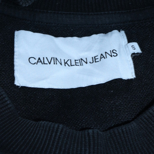 Calvin Klein Jeans Men's Black Crew Neck Pullover Sweatshirt Size S