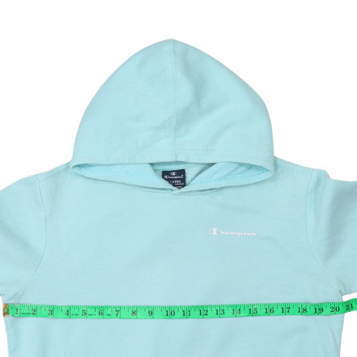 Champion Girls Blue Pullover Hoodie 13-14 Years Regular Fit Cotton Blend
