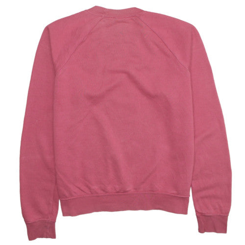 Nike Womens Pink Crew Neck Pullover Sweatshirt Size M Cotton Blend