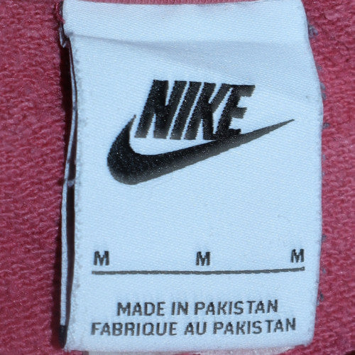 Nike Womens Pink Crew Neck Pullover Sweatshirt Size M Cotton Blend