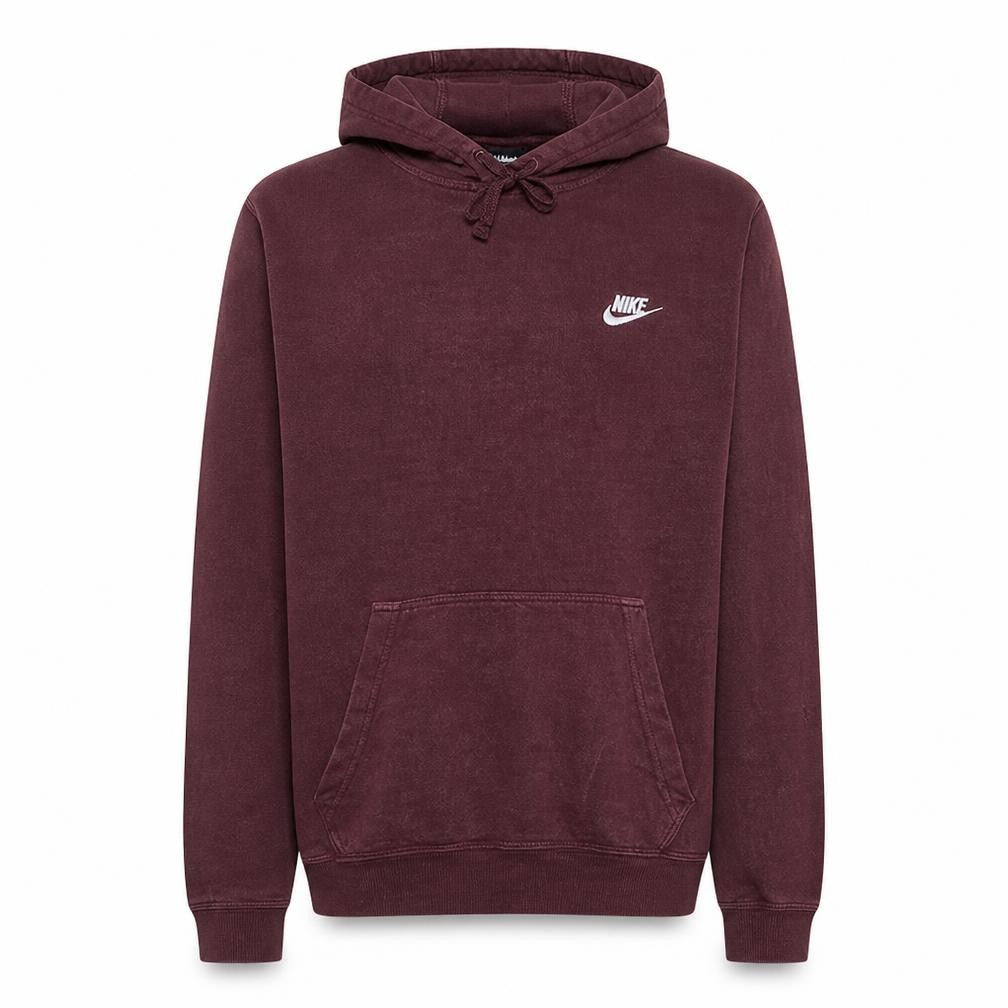 Nike Men's Maroon Pullover Hoodie XS Cotton Blend Logo Sweatshirt