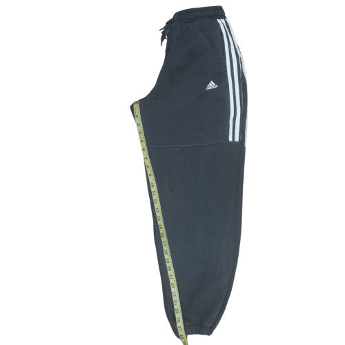 Adidas Womens Black Jogger Trousers M Regular Fit Fleece Activewear