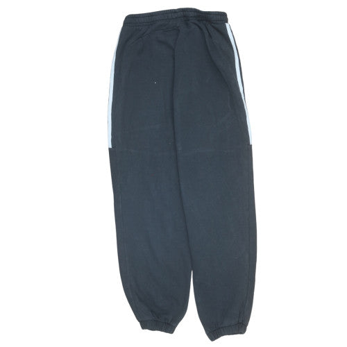 Adidas Womens Black Jogger Trousers M Regular Fit Fleece Activewear