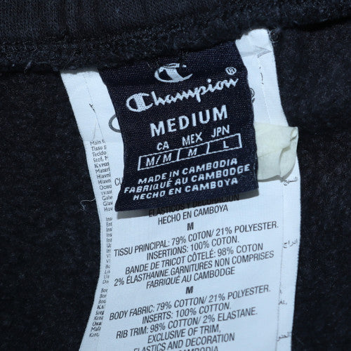 Champion Men's Black Jogger Sweatpants Medium Fleece Activewear