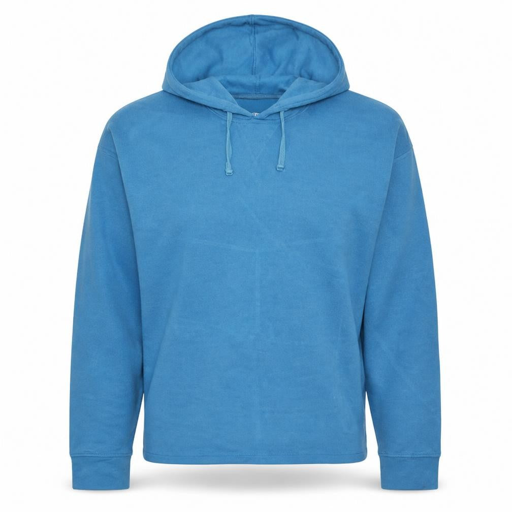 Nike Women Blue Dri-FIT Pullover Hoodie Size M Yoga Sweatshirt