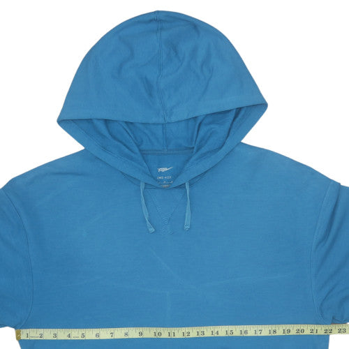 Nike Women Blue Dri-FIT Pullover Hoodie Size M Yoga Sweatshirt