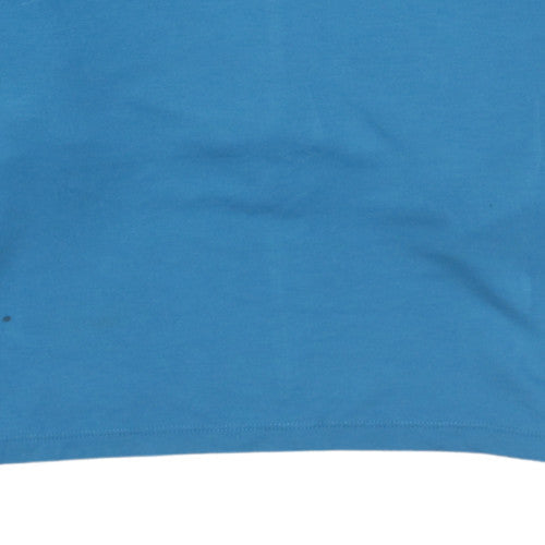 Nike Women Blue Dri-FIT Pullover Hoodie Size M Yoga Sweatshirt