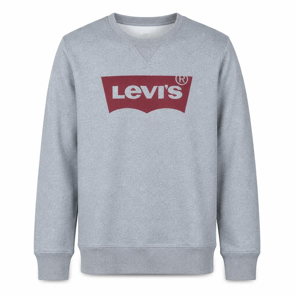 Levi's Men's Grey Logo Crew Neck Sweatshirt Size M