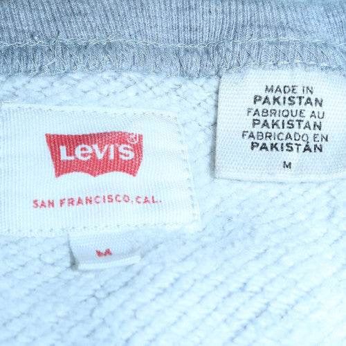 Levi's Men's Grey Logo Crew Neck Sweatshirt Size M