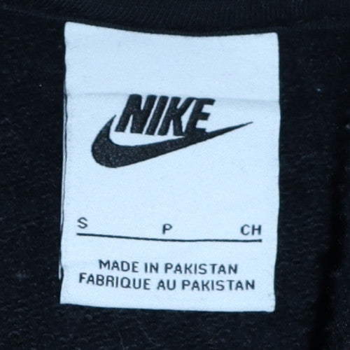 Nike Men's Black Full Zip Hoodie Small Fleece Sweatshirt