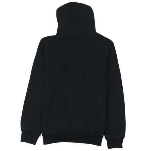 FILA Men's Black Small Pullover Hoodie with Logo Pocket