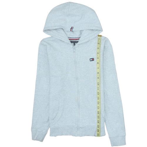 Tommy Hilfiger Boys Grey Full Zip Hoodie 11-12 Years Cotton Blend