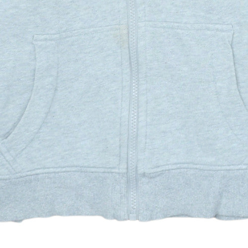 Tommy Hilfiger Boys Grey Full Zip Hoodie 11-12 Years Cotton Blend