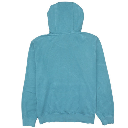 Nike Womens Blue Pullover Hoodie Size L Cotton Blend Casual