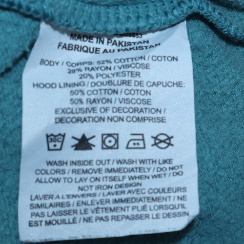 Nike Womens Blue Pullover Hoodie Size L Cotton Blend Casual