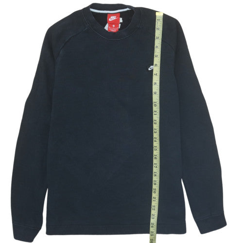 Nike Men's Black Crew Neck Pullover Sweatshirt M Regular Fit