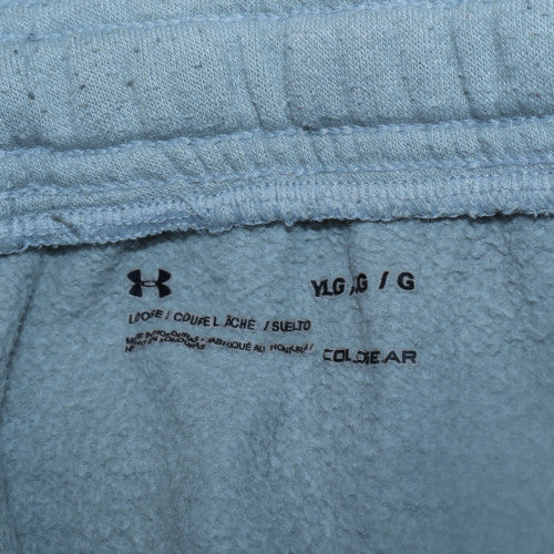 Under Armour Boys Grey Jogger Sweatpants Size 13 Years Fleece Activewear