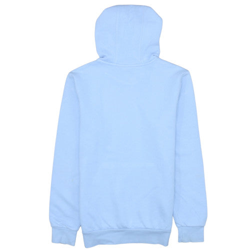 Adidas Girls Blue Pullover Hoodie Size 14 Years Fleece Logo Hooded Sweatshirt