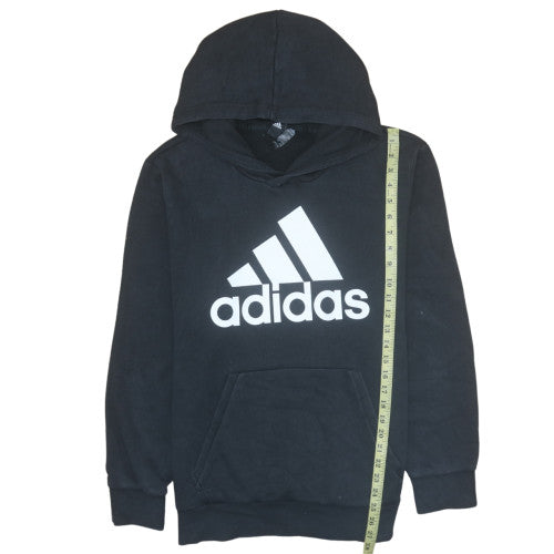 Adidas Mens Black Pullover Hoodie L Hooded Sports Sweatshirt