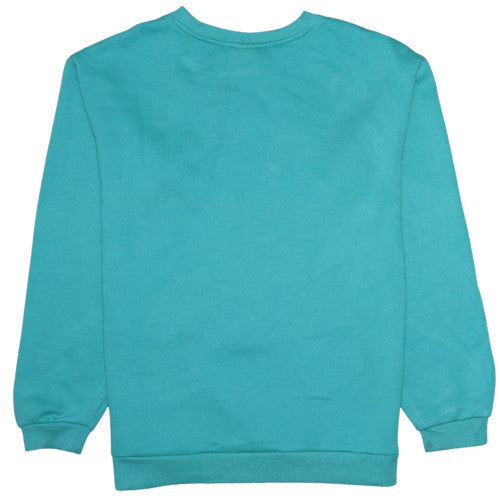 Disney Girls Turquoise Mickey & Pluto Sweatshirt 13-14 Years Pullover Fleece