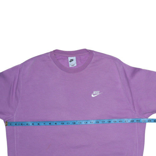 Nike Women’s Purple Crew Neck Pullover Sweatshirt L Cotton Blend
