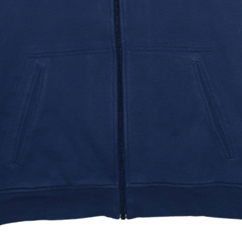 Adidas Mens Blue Full Zip Collared Sweatshirt Size L