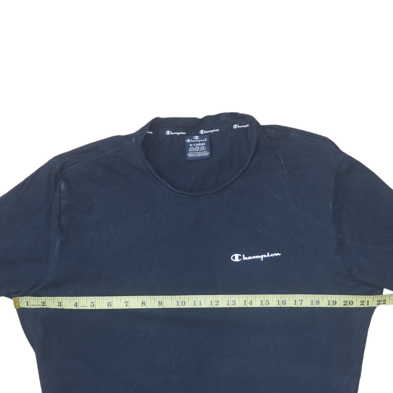 Champion Men's Blue XL Crew Neck Cotton Sports T-Shirt